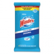 Windex Glass and Surface Wet Wipe, Cloth, 7 x 8, 38/Pack (319251EA)