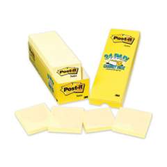 Post-it Notes Original Pads in Canary Yellow, Cabinet Pack, 3" x 3", 90 Sheets/Pad, 24 Pads/Pack (70005141687)