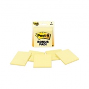 Post-it Notes ORIGINAL PADS IN CANARY YELLOW, 3 X 3, 50 SHEETS/PAD, 4 PADS/PACK (70070722551)