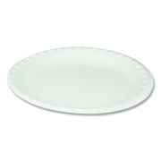 Pactiv Evergreen Unlaminated Foam Dinnerware, Plate, 10.25" dia, White, 540/Carton (0TH10010000Y)