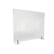 Ghent DESKTOP FREE STANDING ACRYLIC PROTECTION SCREEN, 29 X 5 X 24, CLEAR (DPSC2429F)