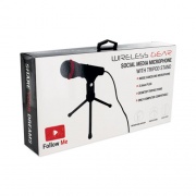 Wireless Gear Social Media Kits, Microphone and Stand, Black (G0609)