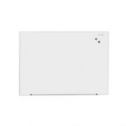 Universal Frameless Magnetic Glass Marker Board, 48" x 36", White (43203)