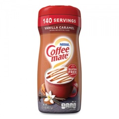 Coffee-mate Vanilla Carmel Powdered Creamer, 15 oz Canister, 6/Carton (49410CT)