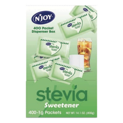 N'Joy Stevia Artificial Sweetener, 0.4 oz. 400 Packets/Box (83221)