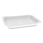 Pactiv Evergreen Meat Tray, #2, 8.38 x 5.88 x 1.21, White, 500/Carton (51P102FS)