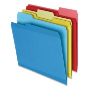 Pendaflex Poly Reinforced File Folder, 1/3-Cut Tabs: Assorted, Letter Size, Assorted Colors, 100/Pack (86219)