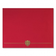 Great Papers CLASSIC CREST CERTIFICATE COVERS, 9.38 X 12, RED, 5/PACK (926455)