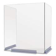 deflecto Classroom Barriers, 18 x 14.5 x 20, Polycarbonate, Clear, 4/Carton (PSB181420H)