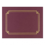 Great Papers PREMIUM TEXTURED CERTIFICATE HOLDER, 12.65 X 9.75, BURGUNDY, 3/PACK (414342)