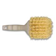 O'Dell Plastic Utility Brush, Cream Polypropylene Bristles, 8.5" Brush, Tan Plastic Handle (CP8)