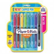 Paper Mate InkJoy Gel Pen, Stick, Medium 0.7 mm, Assorted Ink and Barrel Colors, 8/Pack (2022986)