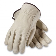 PIP Top-Grain Pigskin Leather Drivers Gloves, Economy Grade, Medium, Gray (70361M)