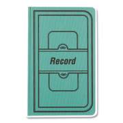 National TUFF SERIES RECORD BOOK, GREEN COVER, 7.63 X 12.13, 500 WHITE PAGES (807344)