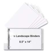 Stride LANDSCAPE ORIENTATION INDEX DIVIDERS, 5-TAB, 14 X 8.5, WHITE, 1 SET (952656)