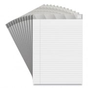 TRU RED Notepads, Wide/Legal Rule, 50 White 8.5 x 11.75 Sheets, 12/Pack (24419915)
