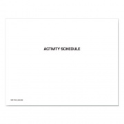 Unicor 7510016650582 Activity Schedule, 11 x 9, 2021, 10/Pack