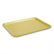 Pactiv Evergreen Supermarket Trays, #17S, 8.4 x 4.5 x 0.7, Yellow, 1,000/Carton (51P317S)