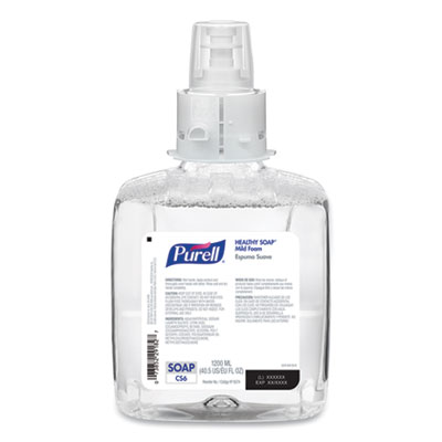 PURELL HEALTHY SOAP Mild Foam, For CS6 Dispensers, Fragrance-Free, 1,200 mL, 2/Carton (657402CT)
