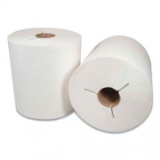 Morcon Tissue Morsoft Controlled Towels, Y-Notch, 8" x 800 ft, White, 6/Carton (400WY)