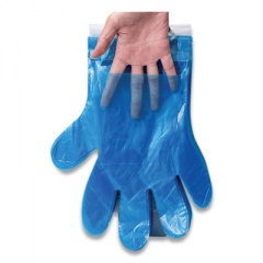Inteplast Group Reddi-to-Go Poly Gloves on Wicket, One Size, Clear, 8,000/Carton (R2GOPE8K)