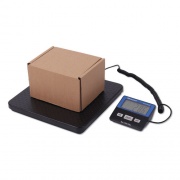 Brecknell PS150 Slimline Portable Bench Scale, 150 lbs/70 kg Capacity, 11.8 x 11.8 x 1.34 Platform, Black