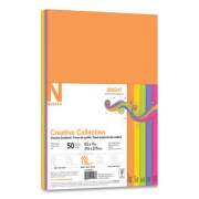 Neenah CREATIVE COLLECTION PREMIUM CARDSTOCK, 65 LB, 8.5 X 11, ASSORTED BRIGHT, 50/PACK (24374454)