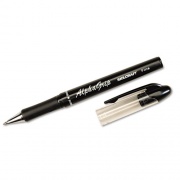AbilityOne 7520014244884 SKILCRAFT AlphaGrip Ballpoint Pen, Stick, Fine 0.7 mm, Black Ink, Black Barrel, Dozen