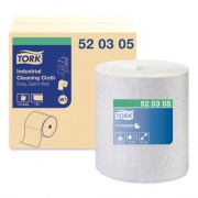 Tork Industrial Cleaning Cloths, 1-Ply, 12.6 x 13.3, Gray, 1,050 Wipes/Roll (520305)