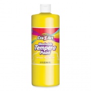 Cra-Z-Art Washable Tempera Paint, Yellow, 32 oz Bottle (760096)