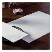Hoffmaster Solid Color Embossed Straight Edge Placemats, 10 x 14, White, 1,000/Carton (253268)
