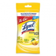 LYSOL Disinfecting Wipes Flatpacks, 6.29 x 7.87, Lemon and Lime Blossom, 15 Wipes/Flat Pack, 48 Flat Packs/Carton (99717CT)
