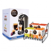 NESCAF Dolce Gusto Esperta 2 With Four Gusto Coffees and Rack Bundle, Black/Gray, Delivered in 1-4 Business Days (28300064)