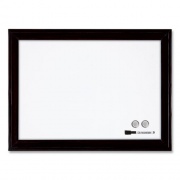 Quartet Home Decor Magnetic Dry Erase Board, 23 x 17, Black Wood Frame (79282)