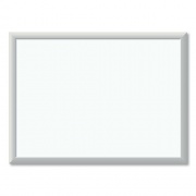 U Brands Melamine Dry Erase Board, 24 x 18, White Surface, Silver Frame (030U0001)