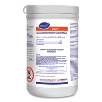 Diversey Avert Sporicidal Disinfectant Cleaner Wipes, Chlorine, 6 x 7, 160/Can, 12/Carton (100895790)