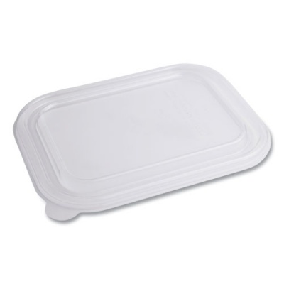 World Centric PLA Lids for TRSC60 Fiber Containers, 7.8 x 10.2 x 0.5, Clear, 400/Carton (TRLCS10)