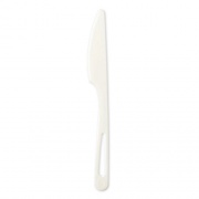 World Centric TPLA Compostable Cutlery, Knife, 6.7", White, 1,000/Carton (KNPS6)