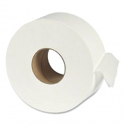 Eco Green Recycled One-Ply Jumbo Bathroom Tissue, Septic Safe, White, 3.5" x 3,000 ft, 12 Rolls/Carton (EJ931)