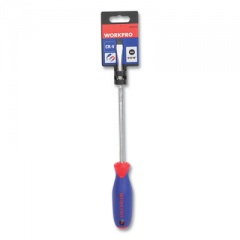 Workpro Straight-Handle Cushion-Grip Screwdriver, 5/16" Slotted Tip, 8" Shaft (W021019WE)
