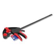 Workpro Heavy-Duty Quick-Release Ratcheting Bar Clamp, 24" Capacity, Black/Red (W032037WE)