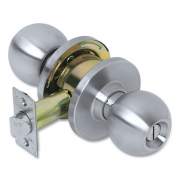 Tell Heavy Duty Commercial Privacy Knob Lockset, Stainless Steel Finish (CL100024)