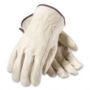 PIP Top-Grain Pigskin Leather Drivers Gloves, Economy Grade, X-Large, Gray (70361XL)