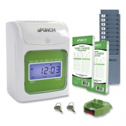 uPunch 24417229 HN1500 Electronic Non-Calculating Time Clock Bundle