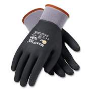 MaxiFlex ULTIMATE SEAMLESS KNIT NYLON GLOVES, NITRILE COATED MICROFOAM GRIP ON FULL HAND, LARGE, GRAY, 12 PAIRS (179938)