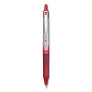 Pilot VBall RT Liquid Ink Roller Ball Pen, Retractable, Fine 0.7 mm, Red Ink, Red/White Barrel, Dozen (26208DZ)