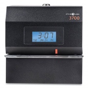 Pyramid Technologies 3700 HEAVY-DUTY TIME CLOCK AND DOCUMENT STAMP, BLACK (506621)