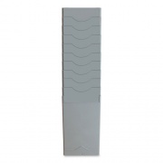 Pyramid Technologies Time Card Rack, 10 Pockets, Plastic, Light Gray (40010)