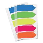 Redi-Tag REMOVABLE SMALL ARROW PAGE FLAGS, BLUE, GREEN, ORANGE PINK, YELLOW, 125/PACK (512663)