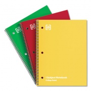 TRU RED One-Subject Notebook, Medium/College Rule, Assorted Covers, 10.5 x 8, 70 Sheets, 3/Pack (24422967)
